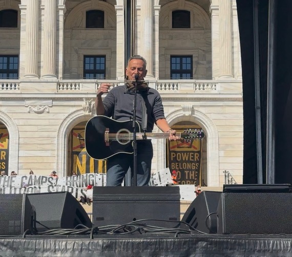 Bruce Springsteen at No Kings!