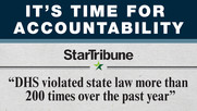 Star Tribune Headline - DHS breaks law