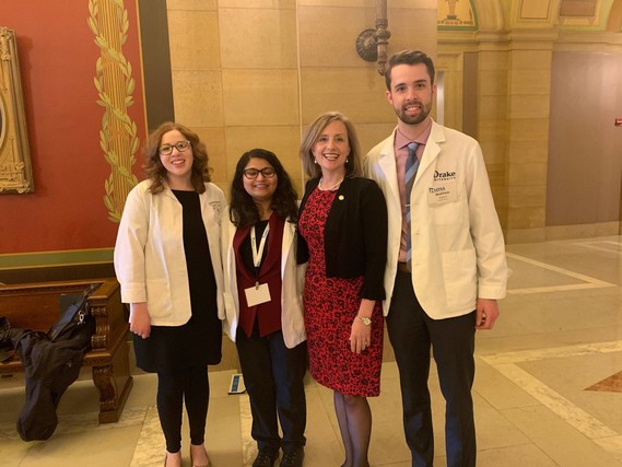 Rep. Robbins with Pharmacy Students