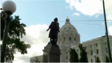 Capitol Statue Comes down 