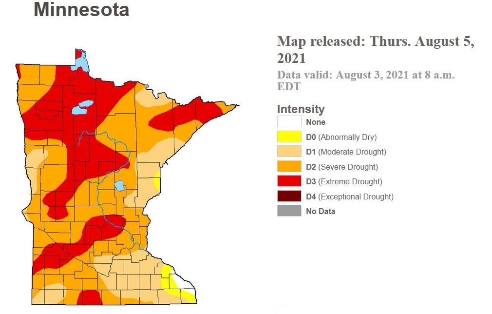 Drought Map - 8.5.21