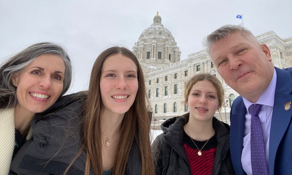 Wiens family on swearing-in day