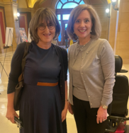 Robbins with Baroness Beeban Kidron