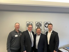 Engen with Centennial School Board Members