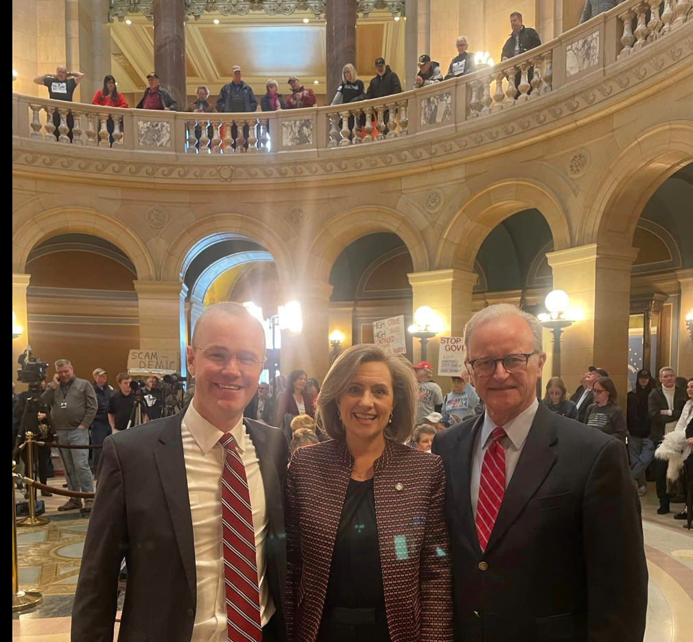 Robbins with Jim Schultz and Sen. Warren Limmer