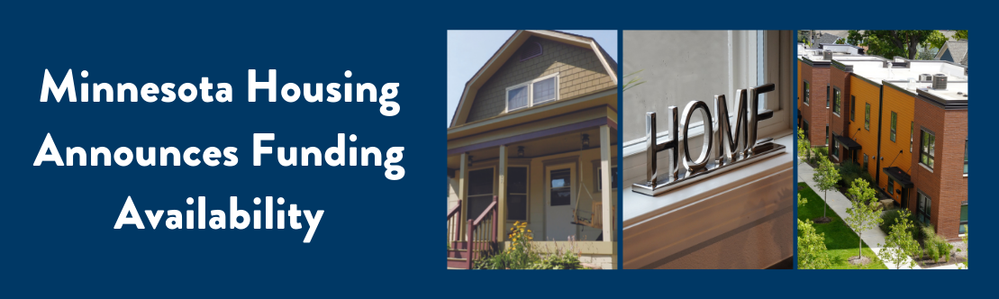 Minnesota Housing Announces Funding Availability banner