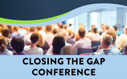 Closing the gap spring conference banner