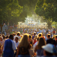 crowd of people at the state fair
