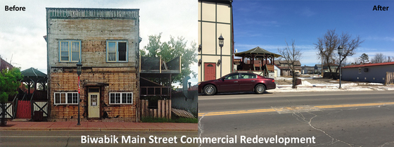 Biwabik Building Before & After