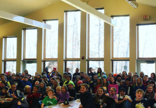 Large Group of Students at Long Lake Conservation Center