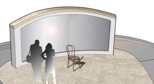 Back View of Bob Dylan Monument