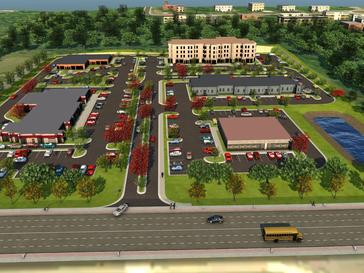 Preliminary concept drawing of 9-acre property in Grand Rapids, Minnesota