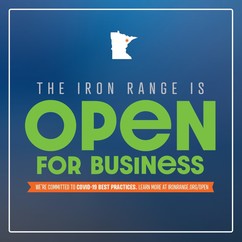 Open for Business Square Window Cling