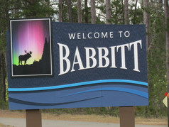 Babbitt Entry Sign