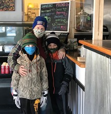 Janna Goerdt with Jasper and Milo