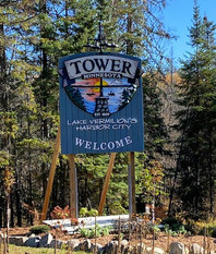 Tower Welcome Sign