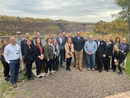 Minnesota Commissioners and Staff at Bridge View Park
