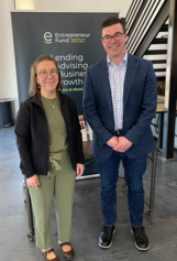 Iron Range Resources & Rehabilitation Commissioner Ida Rukavina and Entrepreneur Fund CEO Shawn Wellnitz