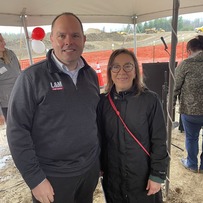 Del Matteson, CEO and co-owner L&M Fleet Supply and Iron Range Resources & Rehabilitation Commissioner Ida Rukavina