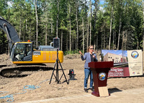 Iron Range Resources & Rehabilitation Commissioner Ida Rukavina at Bois Forte Band of Chippewa’s Vermillion Public Works Service Facility