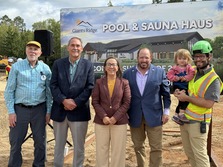 Giants Ridge Pool and Sauna Haus Groundbreaking