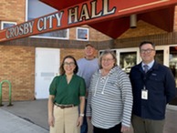 Visit to Crosby City Hall