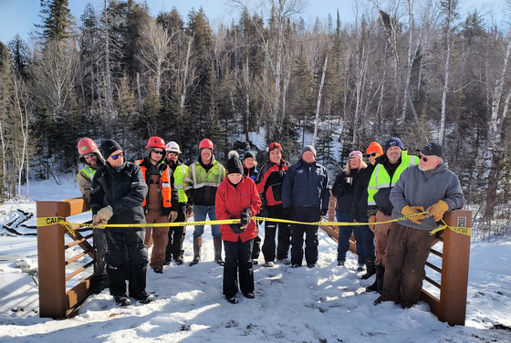 Poplar River Bridge Ribbon Cutting