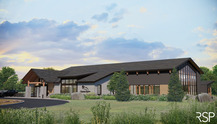 Giants Ridge Pool & Sauna Haus Rendering