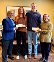 Dr. Michael Zakula, Vice-President, Minnesota Dental Ffoundation, Dr. Hannah Hudelson, Dr. Colton Hudleson, IRRR Commissioner Ida Rukavina
