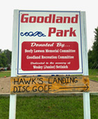 Goodland Park Sign