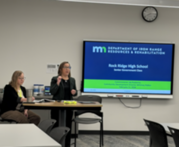 Community Development Director Whitney Ridlon and Commissioner Ida Rukavina