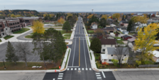 Aerial View of Harvey Street, Ely, Minnesota