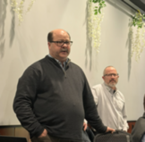 Rob Mattei, director of community development in Grand Rapids and Tedd Hubbes, senior scientist, Braun Intertec.