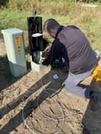 Paul Bunyan Communications fiber splicing