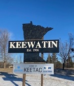 Keewatin Entrance Sign