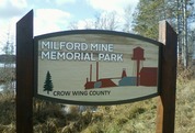 Milford Mine Memorial Park Sign
