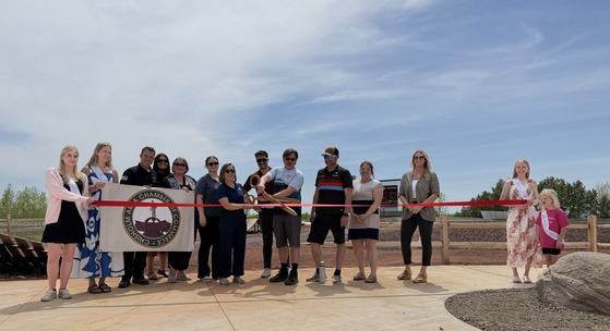 Redhead MTB Park ribbon cutting