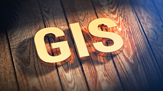 GIS acronym on wood image