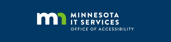 Minnesota I T Services Office of Accessibility logo