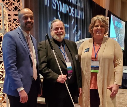 MNIT Commissioner Tomes, David Andrews, and Kim Wee at the Golden GOVIT Awards.