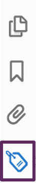 Screenshot of the Accessibility Tags Icon in Navigation Pane