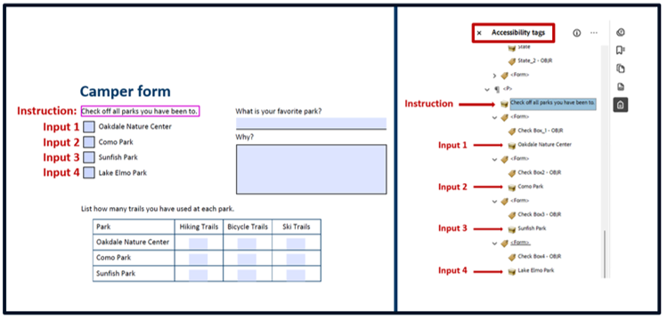 screenshot of Accessibility Tag's Example as described in text.
