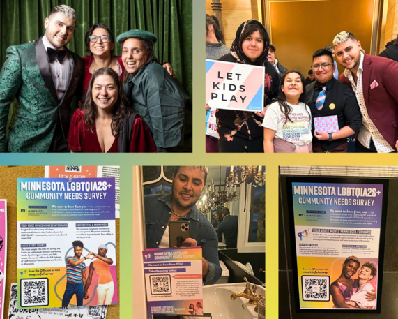 Community Engagement Specialist Mars Kamenski promoting the survey at community events 