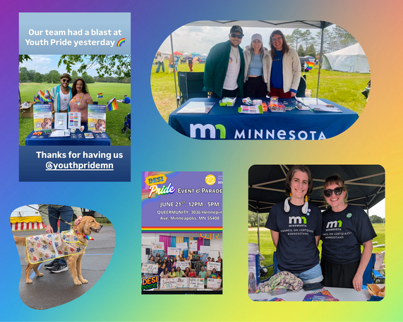 MNQT staff at Pride events in June