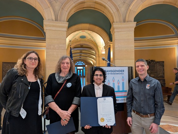 Council Members at the 2025 Trans Day of Remembrance at the MN State Capitol 