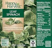 Happy Harvest Spinach Recall