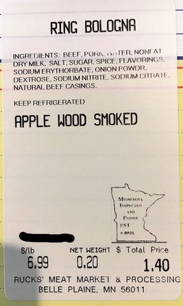 Ruck's Ring Bologna Label