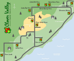 Map of the Clover Valley Farm Trail