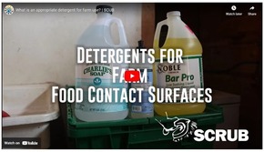 Link to video on detergents for farm food contact surfaces