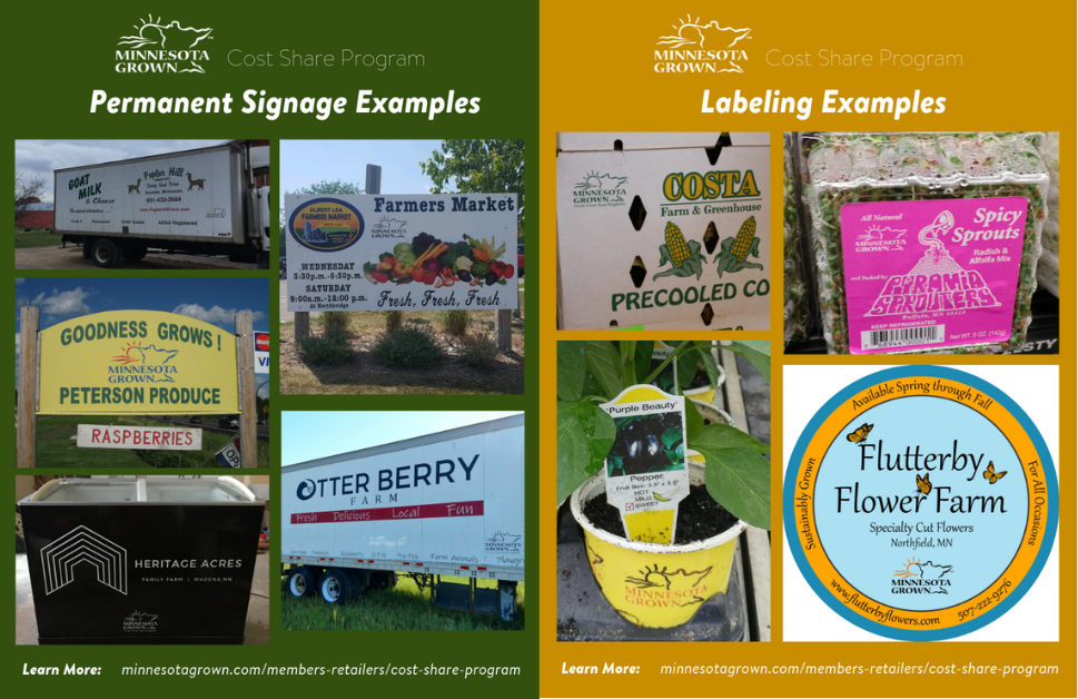 Labeling Signage Cost Share Examples